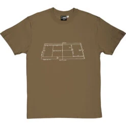 Tennis Court Diagram T-Shirt -Tshirt Store tennis court tshirt 2 olivetshirt