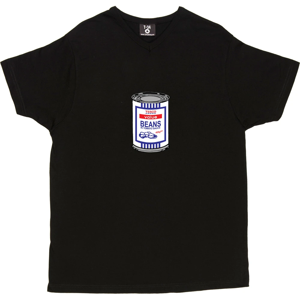 Tesco Baked Beans Tin T-Shirt 2 Tesco Baked Beans Tin T-Shirt - Image 2