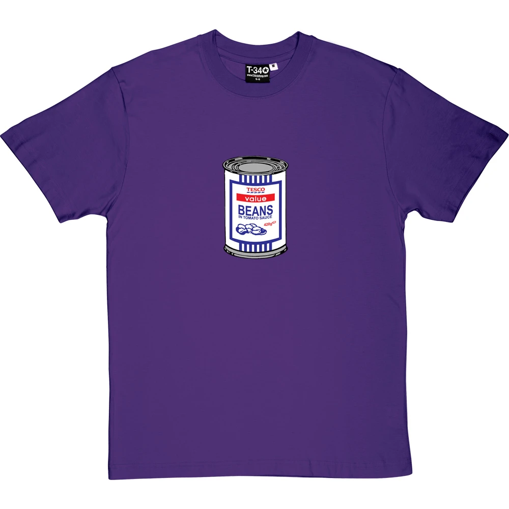 Tesco Baked Beans Tin T-Shirt 15 Tesco Baked Beans Tin T-Shirt - Image 15