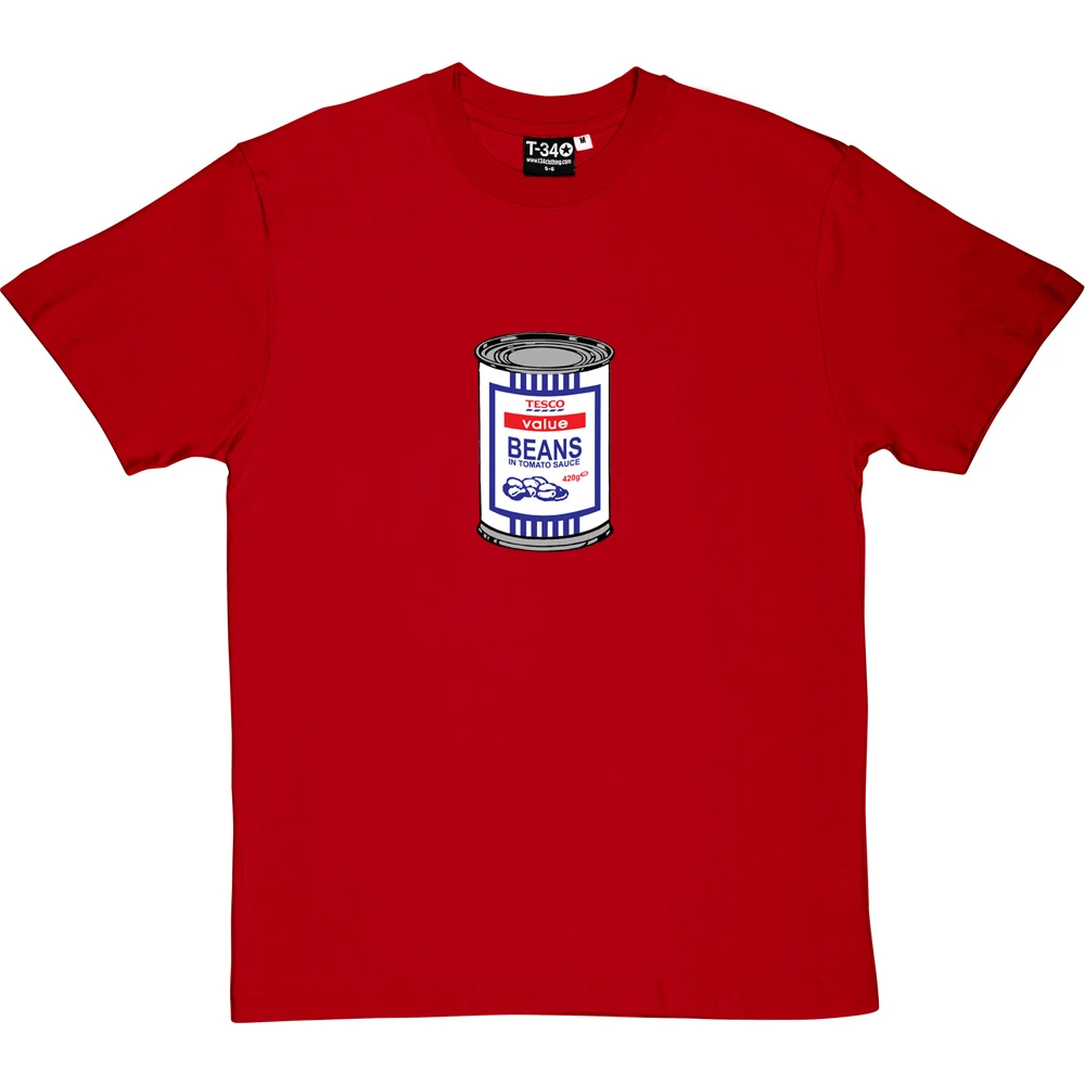 Tesco Baked Beans Tin T-Shirt 11 Tesco Baked Beans Tin T-Shirt - Image 11