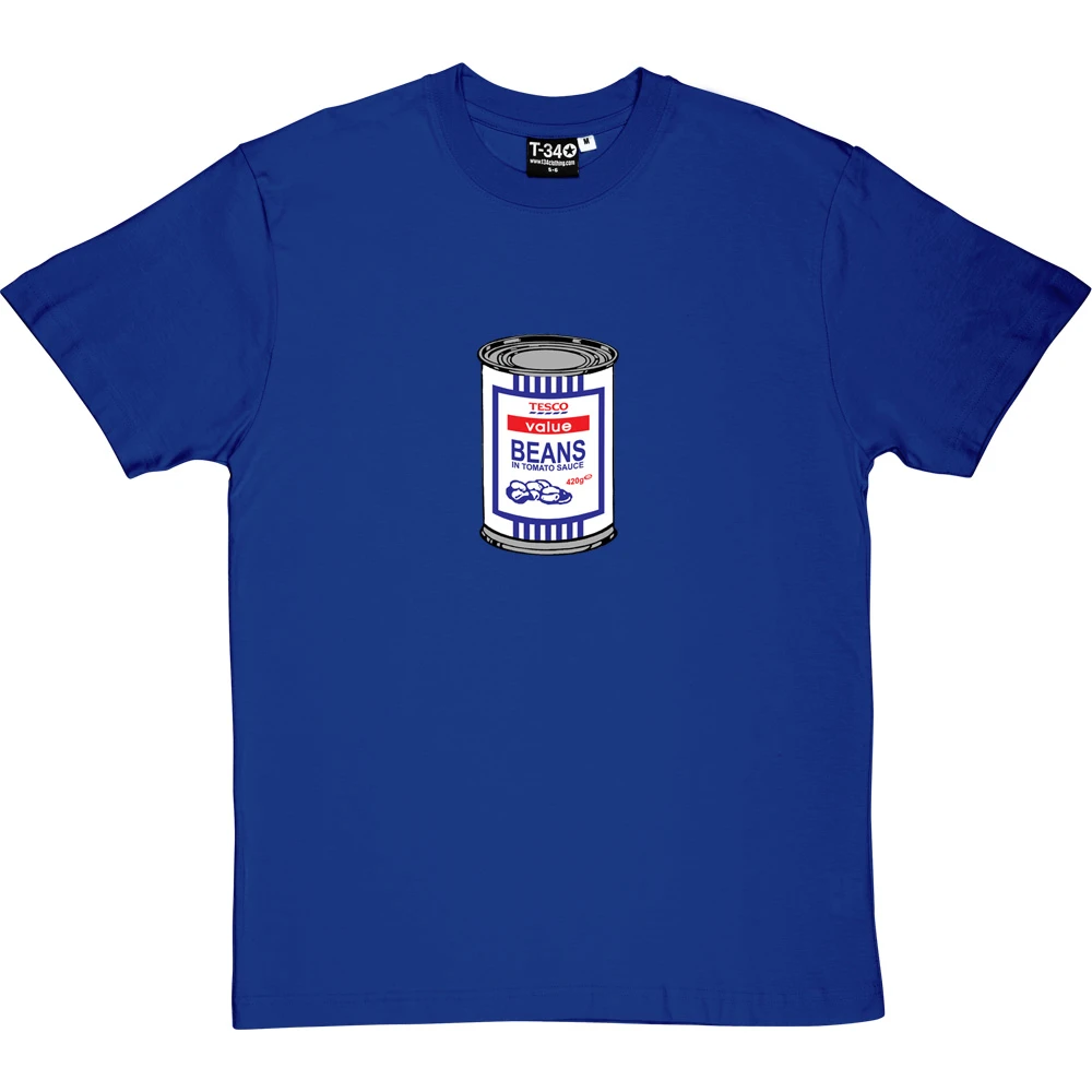 Tesco Baked Beans Tin T-Shirt 3 Tesco Baked Beans Tin T-Shirt - Image 3