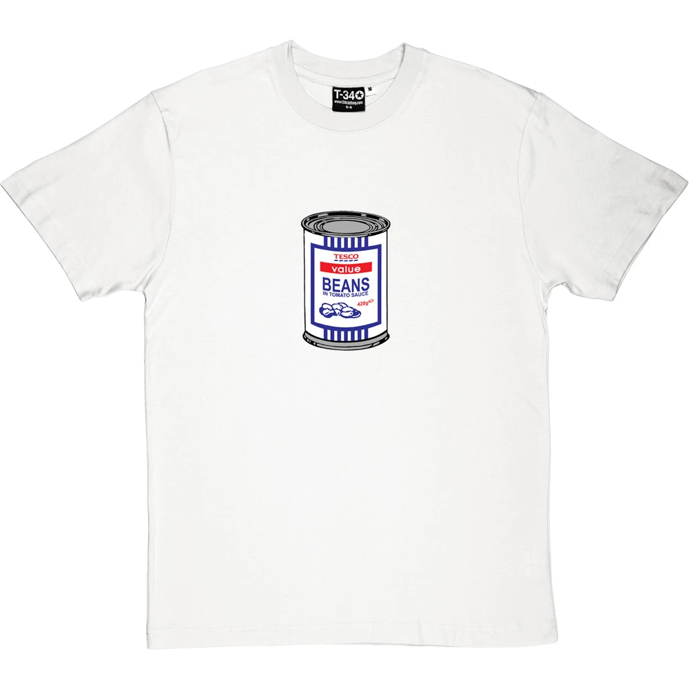 Tesco Baked Beans Tin T-Shirt 4 Tesco Baked Beans Tin T-Shirt - Image 4