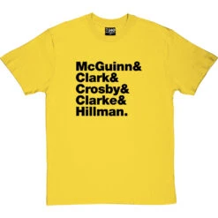 The Byrds Line-Up T-Shirt -Tshirt Store the byrds tshirt 1 yellowtshirt