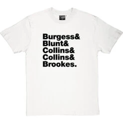 The Charlatans Line-Up T-Shirt -Tshirt Store the charlatans line up tshirt 1 whitetshirt