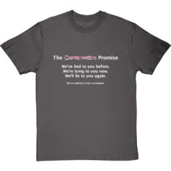 The Conservative Promise T-Shirt -Tshirt Store the conservative promise tshirt 2 charcoaltshirt