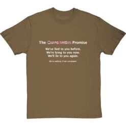 The Conservative Promise T-Shirt -Tshirt Store the conservative promise tshirt 2 olivetshirt