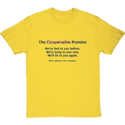 The Conservative Promise T-Shirt -Tshirt Store the conservative promise tshirt 7 yellowtshirt