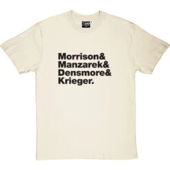 The Doors Line-Up T-Shirt -Tshirt Store the doors tshirt 1 naturaltshirt