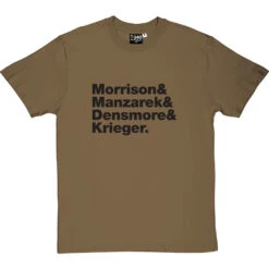 The Doors Line-Up T-Shirt -Tshirt Store the doors tshirt 1 olivetshirt