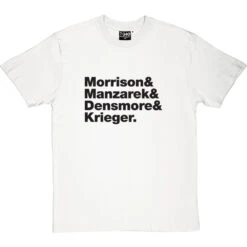 The Doors Line-Up T-Shirt -Tshirt Store the doors tshirt 1 whitetshirt