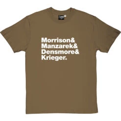 The Doors Line-Up T-Shirt -Tshirt Store the doors tshirt 2 olivetshirt