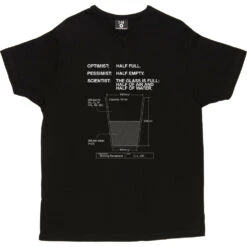 The Glass Is Full T-Shirt -Tshirt Store the glass is full tshirt 2 black mens v neck tshirt