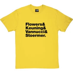 The Killers Line-Up T-Shirt -Tshirt Store the killers tshirt 1 yellowtshirt
