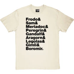 The Lord Of The Rings (The Nine Walkers) Line-Up T-Shirt 35 The Lord Of The Rings (The Nine Walkers) Line-Up T-Shirt -Tshirt Store the lord of the rings j r r tolkien line up tshirt 1 naturaltshirt