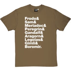 The Lord Of The Rings (The Nine Walkers) Line-Up T-Shirt 34 The Lord Of The Rings (The Nine Walkers) Line-Up T-Shirt -Tshirt Store the lord of the rings j r r tolkien line up tshirt 2 olivetshirt