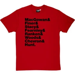 The Pogues Line-Up T-Shirt -Tshirt Store the pogues tshirt 1 redtshirt