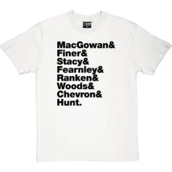 The Pogues Line-Up T-Shirt -Tshirt Store the pogues tshirt 1 whitetshirt