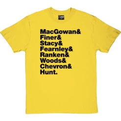 The Pogues Line-Up T-Shirt -Tshirt Store the pogues tshirt 1 yellowtshirt