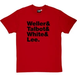 The Style Council Line-Up T-Shirt -Tshirt Store the style council line up tshirt 1 redtshirt