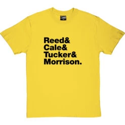 The Velvet Underground Line-Up T-Shirt -Tshirt Store the velvet underground tshirt 1 yellowtshirt