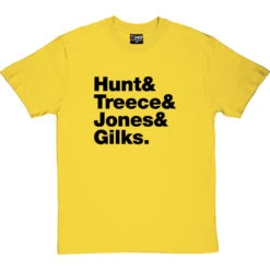 The Wonder Stuff Line-Up T-Shirt -Tshirt Store the wonder stuff line up tshirt 1 yellowtshirt