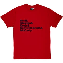 The Yardbirds Line-Up T-Shirt -Tshirt Store the yardbirds band line up tshirt 1 redtshirt