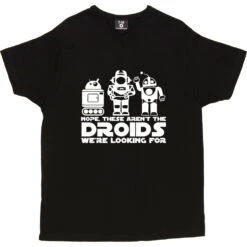 Nope, These Aren't The Droids We're Looking For T-Shirt -Tshirt Store these arent the droids tshirt 2 black mens v neck tshirt