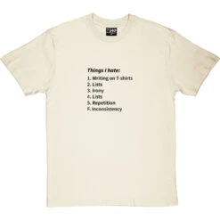 Things I Hate T-Shirt -Tshirt Store things i hate tshirt 1 naturaltshirt