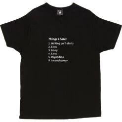 Things I Hate T-Shirt -Tshirt Store things i hate tshirt 2 black mens v neck tshirt