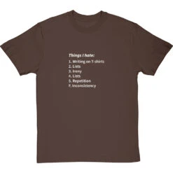 Things I Hate T-Shirt -Tshirt Store things i hate tshirt 2 hazelnuttshirt