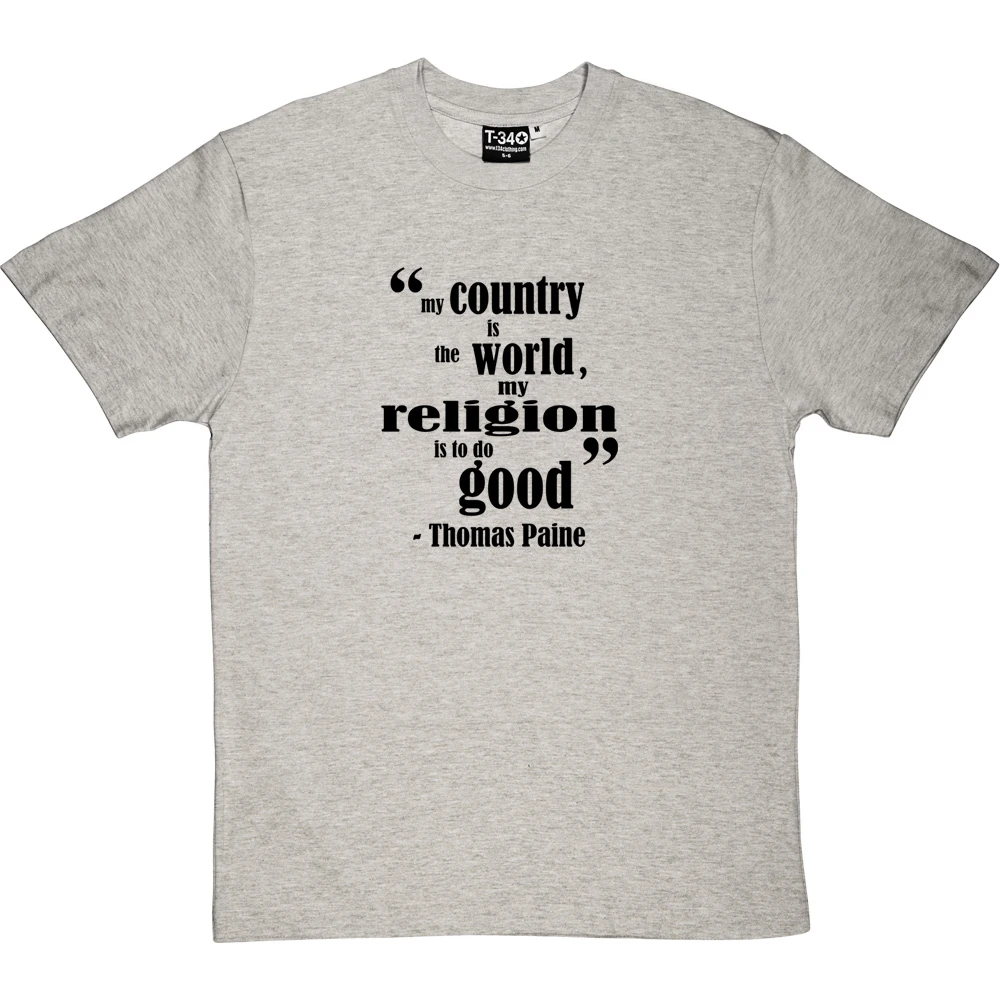 Thomas Paine "Religion" T-Shirt 6 Thomas Paine "Religion" T-Shirt - Image 6