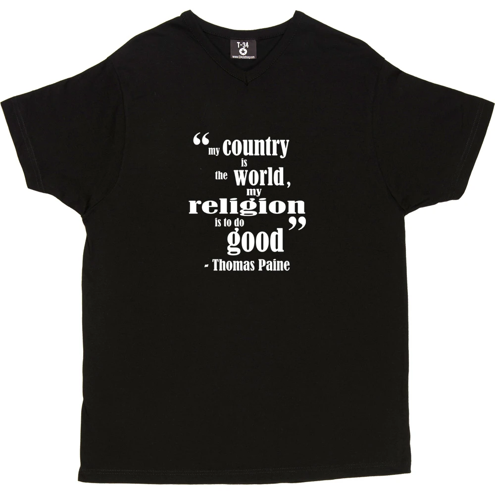 Thomas Paine "Religion" T-Shirt 4 Thomas Paine "Religion" T-Shirt - Image 4