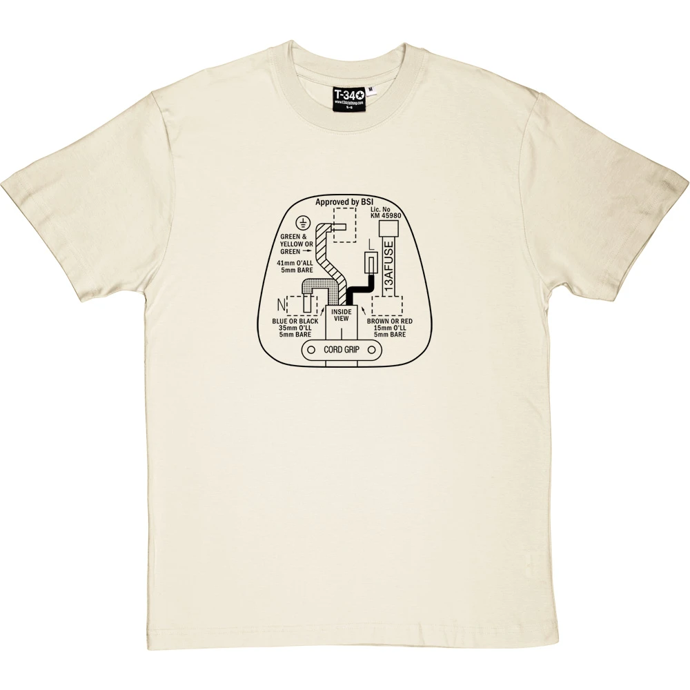 Three Pin Plug T-Shirt 16 Three Pin Plug T-Shirt - Image 16