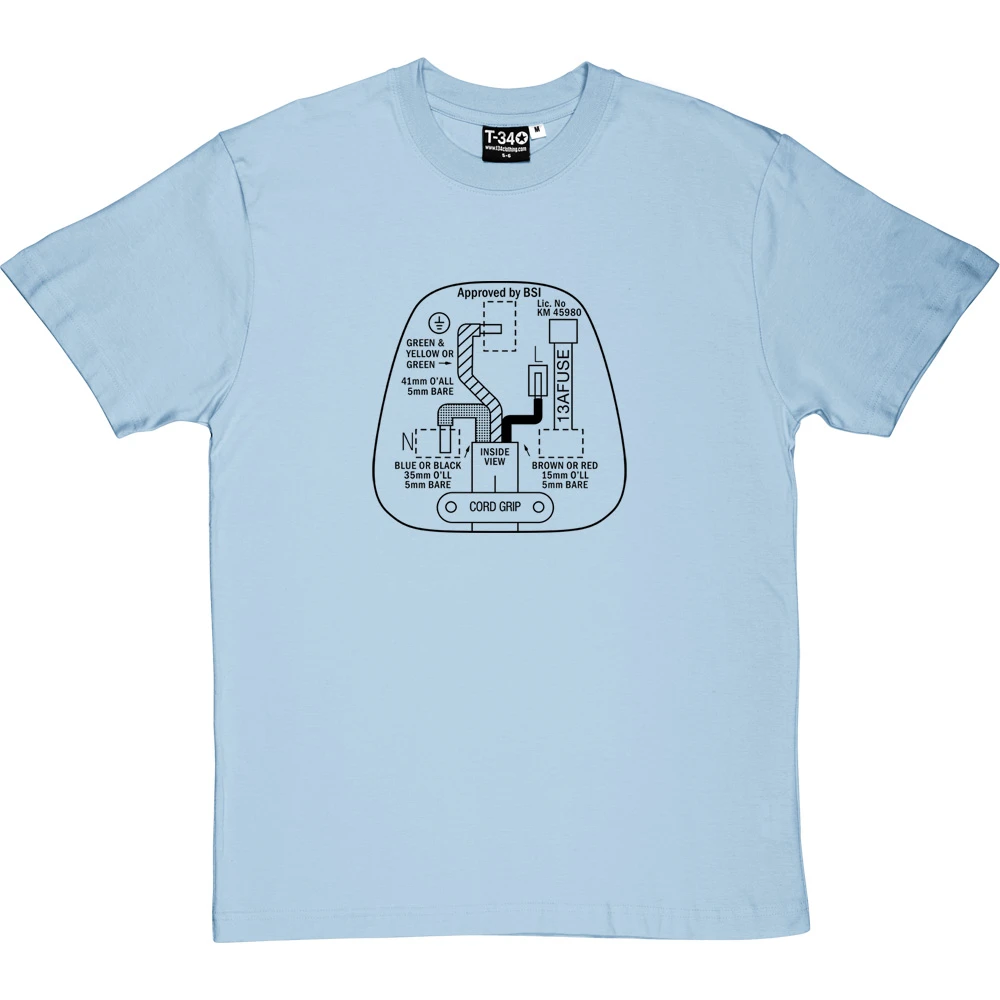 Three Pin Plug T-Shirt 20 Three Pin Plug T-Shirt - Image 20