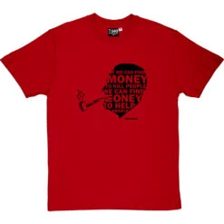 Tony Benn "Money" Quote T-Shirt -Tshirt Store tony benn money tshirt redtshirt