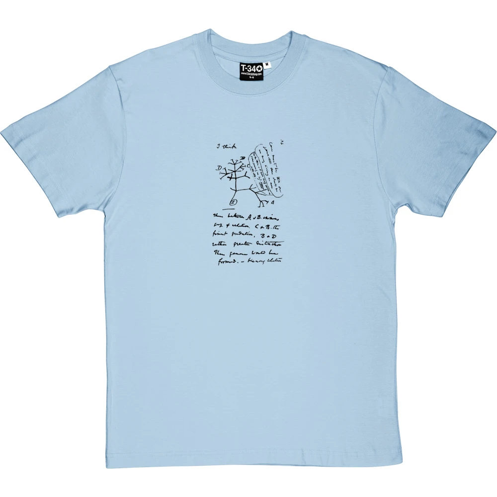 Charles Darwin Tree Of Life Sketch T-Shirt 20 Charles Darwin Tree Of Life Sketch T-Shirt - Image 20