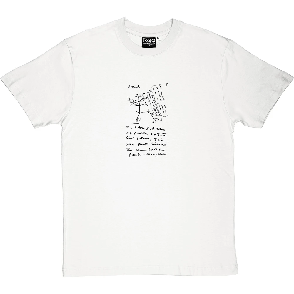 Charles Darwin Tree Of Life Sketch T-Shirt 4 Charles Darwin Tree Of Life Sketch T-Shirt - Image 4