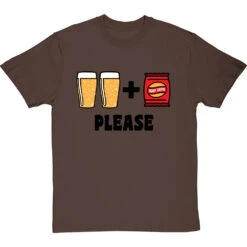 Two Pints Of Lager And A Packet Of Crisps, Please T-Shirt