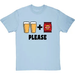 Two Pints Of Lager And A Packet Of Crisps, Please T-Shirt -Tshirt Store two pints of lager and apacket of crisps please tshirt 1 skybluetshirt