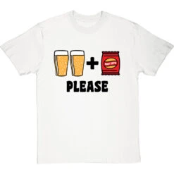 Two Pints Of Lager And A Packet Of Crisps, Please T-Shirt -Tshirt Store two pints of lager and apacket of crisps please tshirt 1 whitetshirt