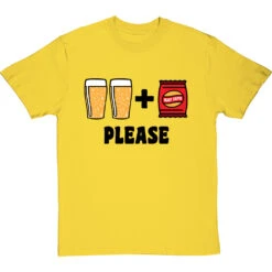 Two Pints Of Lager And A Packet Of Crisps, Please T-Shirt -Tshirt Store two pints of lager and apacket of crisps please tshirt 1 yellowtshirt