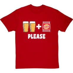 Two Pints Of Lager And A Packet Of Crisps, Please T-Shirt -Tshirt Store two pints of lager and apacket of crisps please tshirt 2 redtshirt
