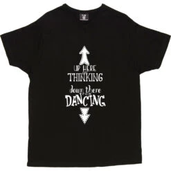 Up Here For Thinking T-Shirt -Tshirt Store up here for thinking tshirt 2 black mens v neck tshirt