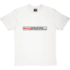 Warning: Contains Mild Violence And Frequent Sex References T-Shirt 21 Warning: Contains Mild Violence And Frequent Sex References T-Shirt -Tshirt Store violence frequent sex tshirt whitetshirt