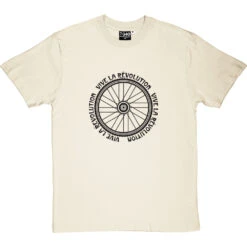 Vive Le Revolution (Bicycle) T-Shirt -Tshirt Store vive la revolution tshirt 1 naturaltshirt