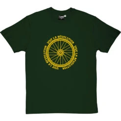 Vive Le Revolution (Bicycle) T-Shirt -Tshirt Store vive la revolution tshirt 6 bottlegreentshirt