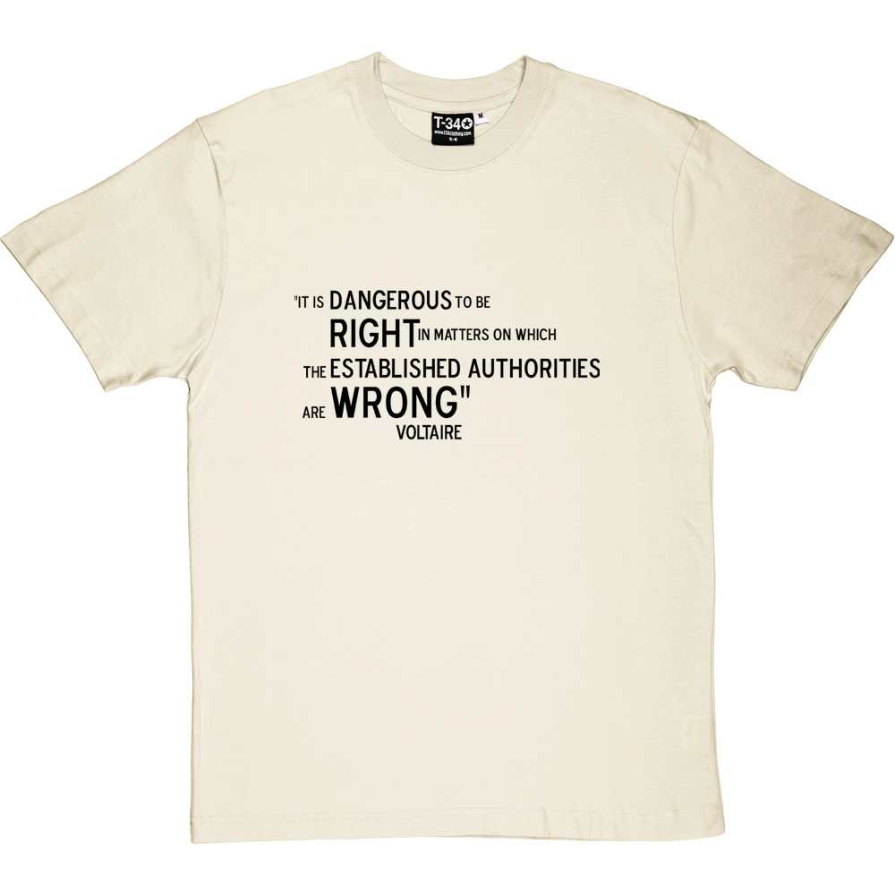 Voltaire "Right And Wrong" Quote T-Shirt 10 Voltaire "Right And Wrong" Quote T-Shirt - Image 10