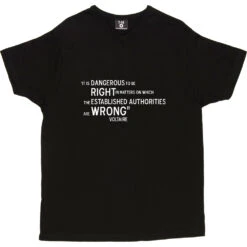 Voltaire "Right And Wrong" Quote T-Shirt 27 Voltaire "Right And Wrong" Quote T-Shirt -Tshirt Store voltaire right and wrong tshirt 2 black mens v neck tshirt