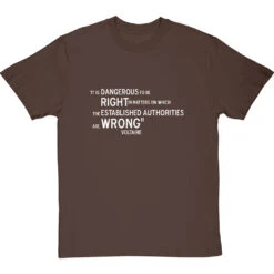 Voltaire "Right And Wrong" Quote T-Shirt 25 Voltaire "Right And Wrong" Quote T-Shirt -Tshirt Store voltaire right and wrong tshirt 2 hazelnuttshirt