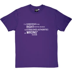 Voltaire "Right And Wrong" Quote T-Shirt 26 Voltaire "Right And Wrong" Quote T-Shirt -Tshirt Store voltaire right and wrong tshirt 2 purpletshirt